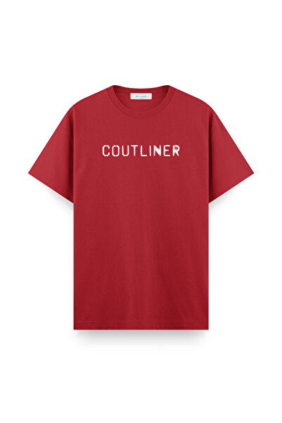 COUTLINER Tricou simplu cu imprimeu tip stencil