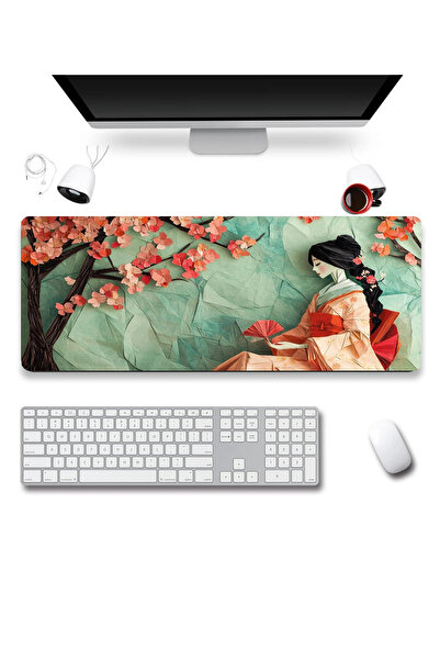 SonicTouch Keyboard Mousepad 32X70Cm Sakura Silence Seamless Smooth Liquid-Pr...