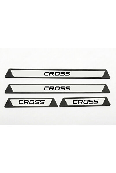 Egea Cross 4 Parça Paslanmaz Krom Kapı Eşik Koruması