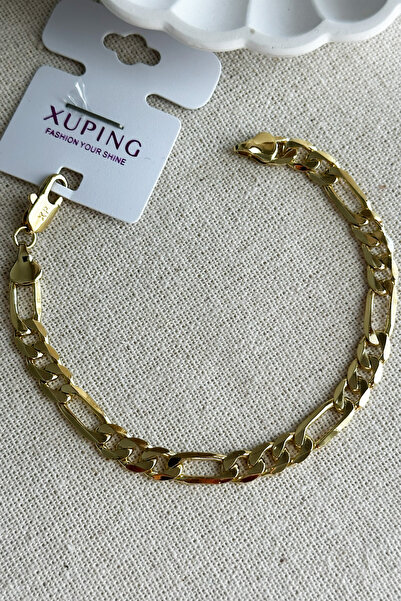 Modacaprea Xuping 14K Figaro Model Kadın Bileklik 18 cm | Kararmaz Kadın Xupi...