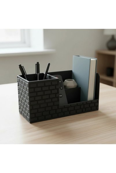 OEM Organizator Birou cu Compartimente pentru Accesorii și Obiecte Mici - Neg...