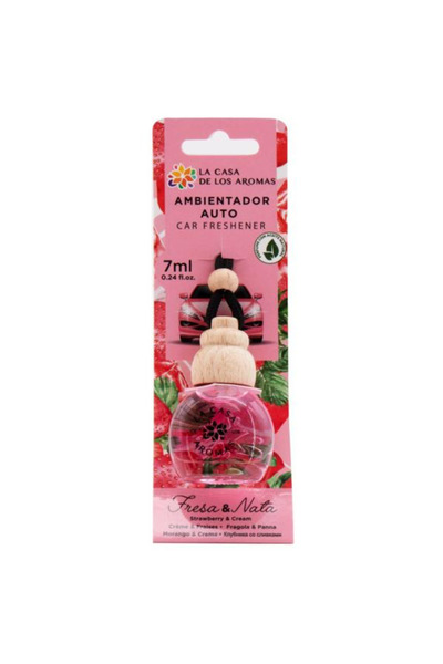 Mikado Odorizant Auto Sticluta cu Parfum de Capsuni si Crema Mikado, 7 ml