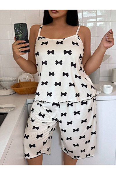Take Two By Styli Plus-Size Shorts Pajama Set