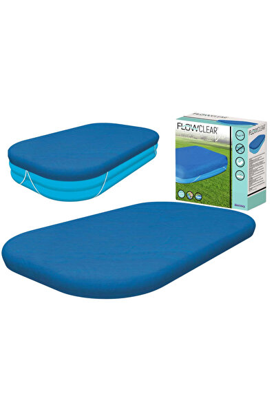 BESTWAY Prelată pătrată pentru piscină, 305 x 183 cm, albastră, 21140