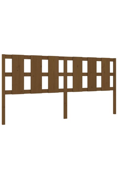 vidaxl Tăblie de pat, maro miere, 205,5x4x100 cm, lemn masiv de pin