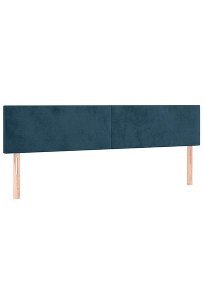 vidaxl Tăblii de pat, albastru închis, 160x5x78/88 cm, catifea