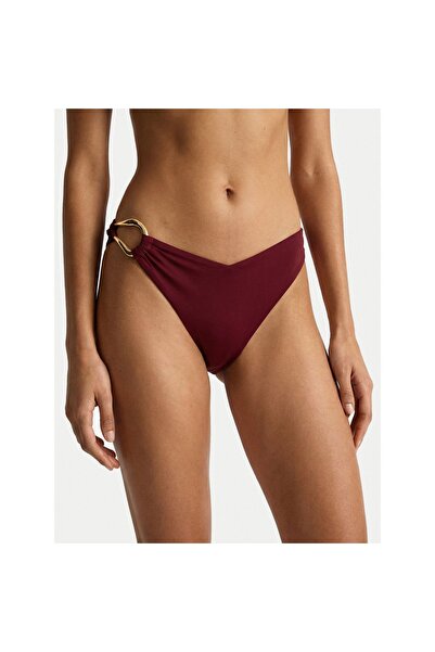 Guess Slip de bikini pentru femei E6GO11KF590 Bordeaux