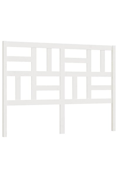 vidaxl Tăblie de pat, alb, 166x4x104 cm, lemn masiv de pin