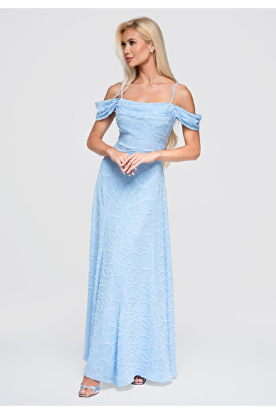 Larica Women's Evening Dress, Maxi Length with Cowl Neckline LA-OM-DLR388