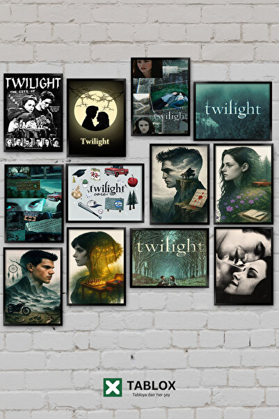 TABLOX 12 τεμάχια Twilight Dusk Edward Bella Jacob Vampire Ταινία Διακοσμητικ...