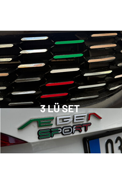 Ark Sticker 2019 Egea 3 Lü İtalyan Set Egea Yazısı Sport Panjur Detayı