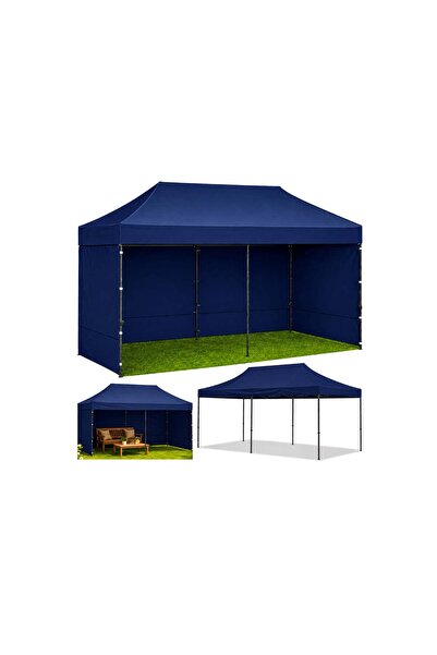 LEAN Pavilion de grădină, albastru, 3 x 6 m, 29334