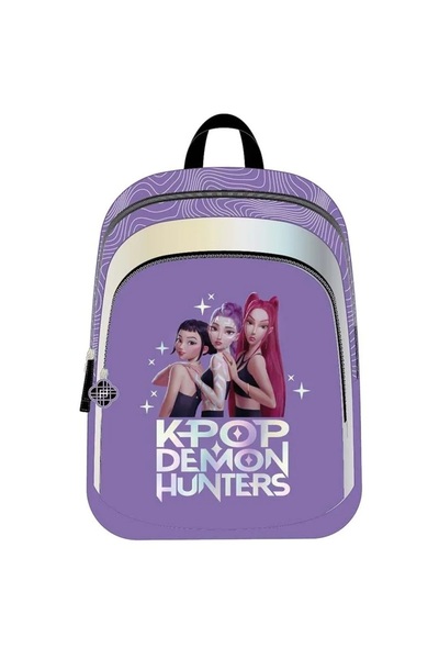 K-POP Rucsac scolar fete Demon Hunters violet cu doua compartimente 41 × 31 ×...