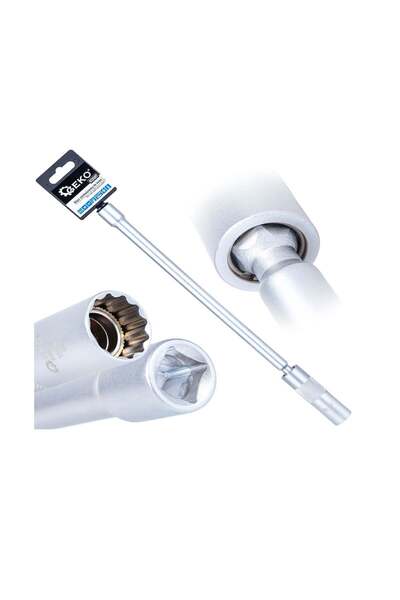 GEKO Cheie pentru bujii, 16 mm, 3/8 ", Cr-V, G13507