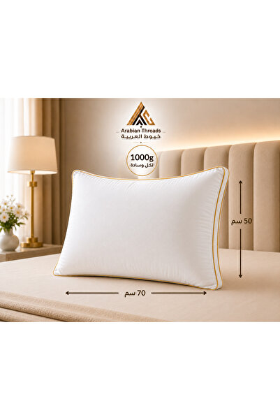 Arabian Threads Premium Hotel Comfort Pillows – Microfiber Outer Fabric & Fil...
