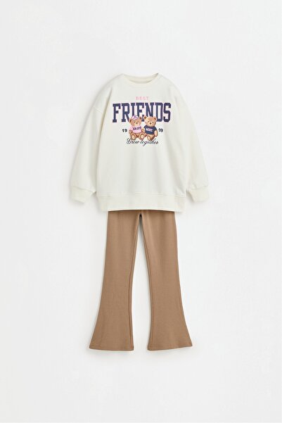 LEFTIES Sweatshirt ve çan kesim tayt takım