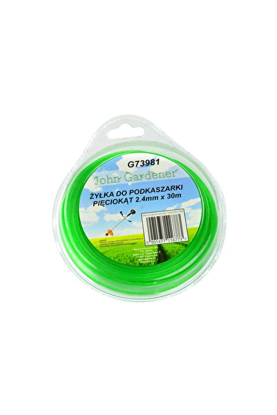GEKO Fir de tăiat pentru mașini de tuns iarba, pentagonal, plastic, 2.4 mm x ...