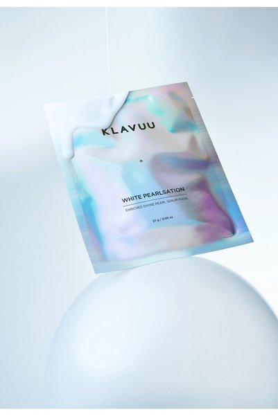 Klavuu White Pearlsation Enriched Divine Pearl Serum Mask - Brightening, Moisturizing, and Anti-Wrinkle Face Mask with Pearl Extract