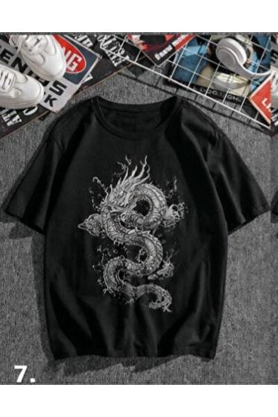 classy moda Unisex πολύχρωμο μπλουζάκι με στάμπα Oversize Streetwear Άνετη εφ...