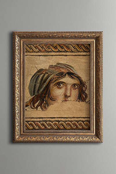 epiqart Gypsy Girl Mosaic Portrait - Vintage Patterned Painting - Thick Model