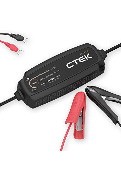 CTEK NXT 5 Akıllı Akü Şarj Cihazı 12V 5A, Kurşun Asit ve LiFePO₄ Lityum Akü U...