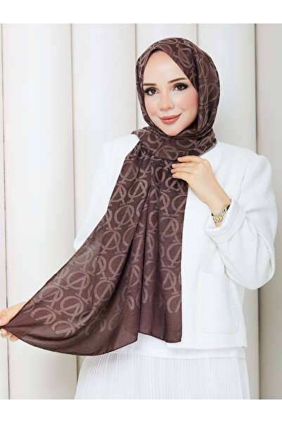 TOBAİ Patterned Cotton Fiber Hijab Daily Soft Special Textured Lightweight Shawl