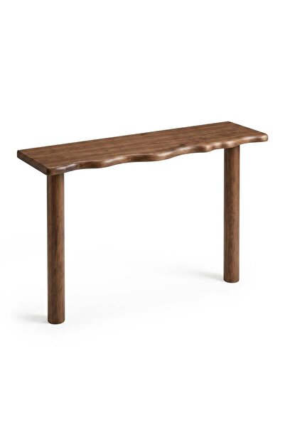 LkAhşap Masif Ceviz Ağacı Dresuar 100x30x85 cm El Yapımı Modern Antre Konsolu Dekoratif Ahşap Dresuar