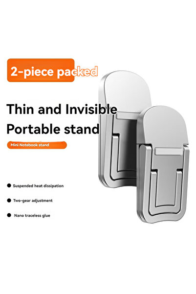 Choice1 Silver Adjustable Foldable Laptop Stand Mini Legs Ultra-thin Portable...