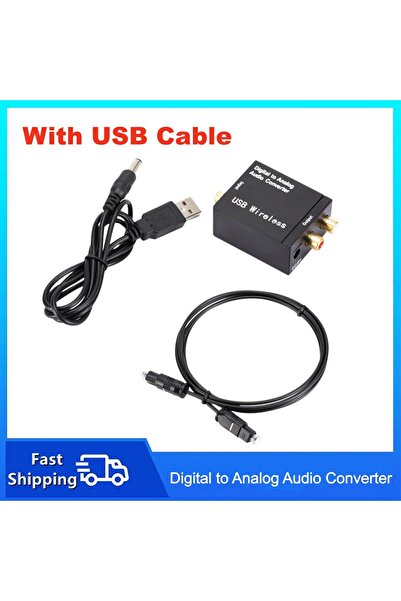Choice WIth USB Cable Digital to Analog Audio Converter DAC Optical Fiber Tos...