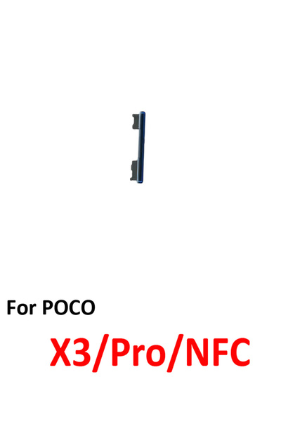 Choice9 زر أزرق لهاتف بوكو بوكوفون X3 NFC وX3 برو، زر التحكم في مستوى الصوت ل...