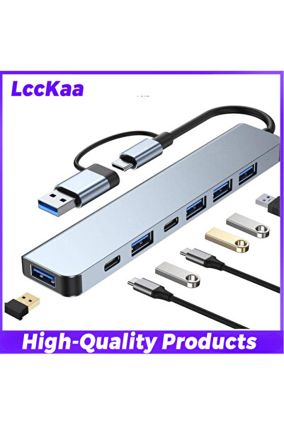 Choice1 محول USB C متعدد المنافذ 7 في 1، موسع منافذ USB 3، محول تايب سي متعدد...