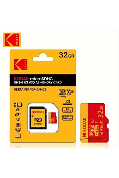 Choice3 Kodak 18D-HK-32GB KODAK Micro SD Card 32GB-256GB UHS-I U3 V30 High Sp...