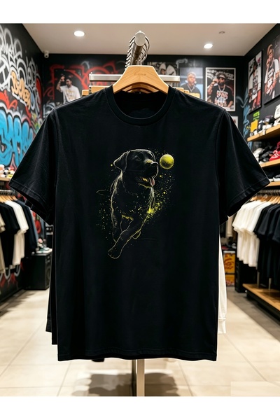 En22 Black Labrador Retriever Graphic T-Shirt for Men Outdoor Daily Wear 1pc