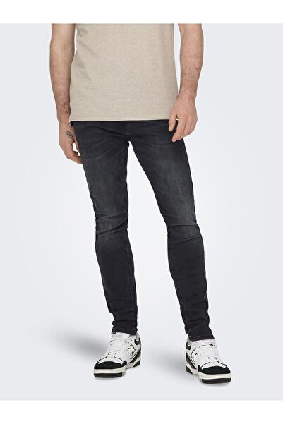 Only & Sons Blugi skinny ONSWARP cu talie joasă