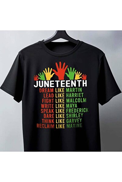 01THEONE Juneteenth Tribute Mens T-Shirt - Pure Cotton, Black