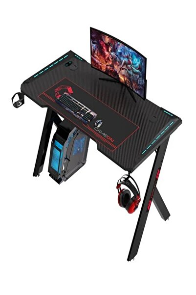 GAMEON Hawksbill Serisi Rgb Akıcı Işıklı Oyun Masası (Boyut: 120-60-72 Cm), (...