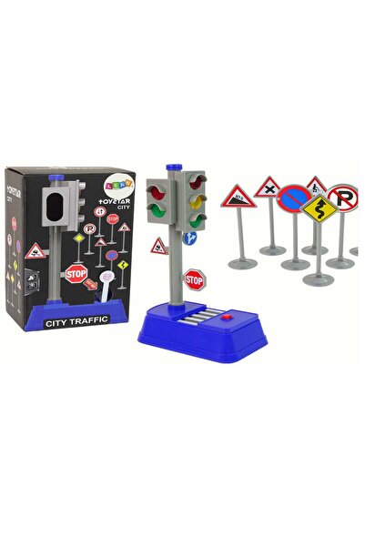 LEAN Set de semne rutiere educative cu lumini și sunete, 13 x 9 x 23 cm, 15464