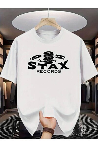 Astogria13 Vintage Record Pattern Crewneck T-shirt, Perfect for Music Lovers'...