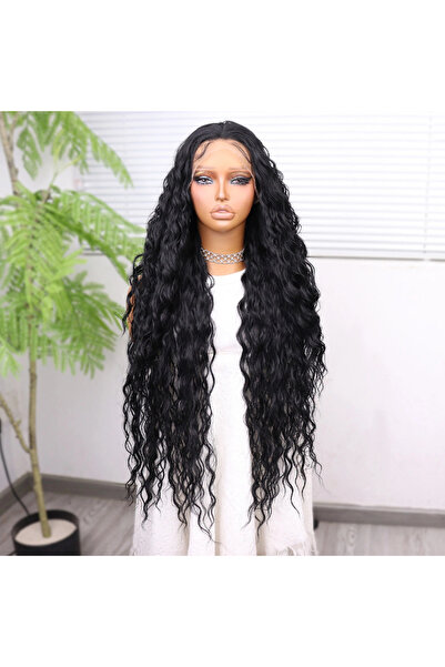 colezium Black Fiber Sen Tulle Wig