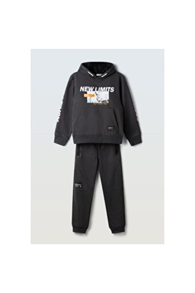 hashtag Autumn tracksuit set black