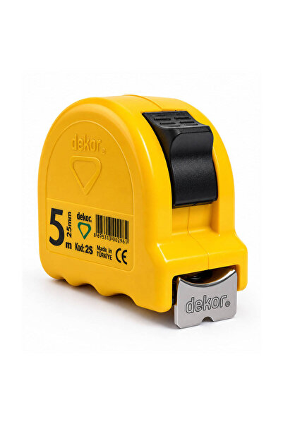 Dekor Şerit Metre 5 m x 25 mm Darbeye Dayanıklı
