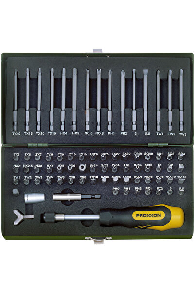 Proxxon SET BITURI SPECIAL DE ȘURUBELNIȚĂ LUNGI ȘI SCURTE 75 PIESE PR23107