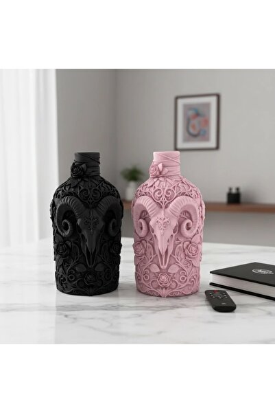OEM Recipient Decorativ Detaliat cu Craniu de Berbec Imprimat 3D