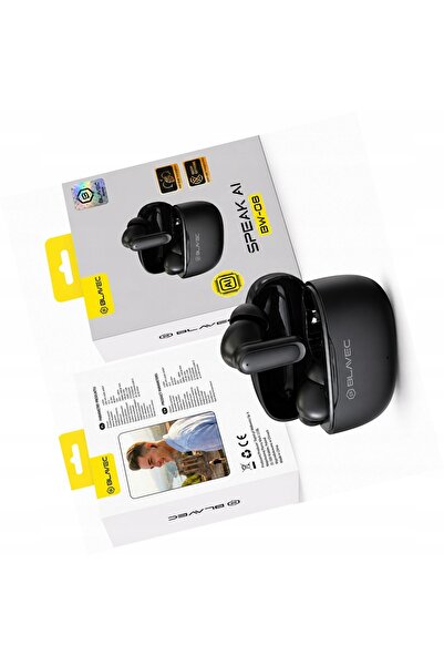 Blavec Căști TWS BW-08 traducător AI negre în timp real pentru Realme 14x 5G