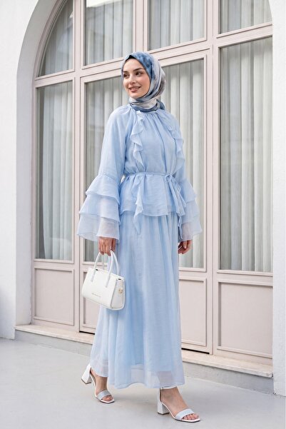 Modamorfo Cupra Set with Ruffled Front, Spanish Sleeve Lining, and Lace-Up Sk...