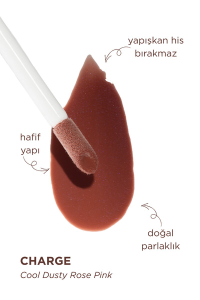 Leef Lip Oil Charge Renk Veren Nemlendirici Dudak Yağı - Dusty Rose