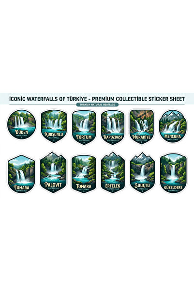 TELLGRAF Waterfalls Themed Sticker Set (21X30 cm 1 Set)
