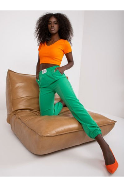 Italy Moda Pantaloni Dama, ITALY MODA, Poliester, Verde, model DHJ-SP-15832.64