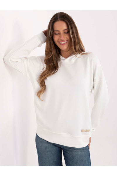 Relevance Women's Sweatshirt, RELEVANCE, Viscose, Long Sleeve, Ecru, model RV...