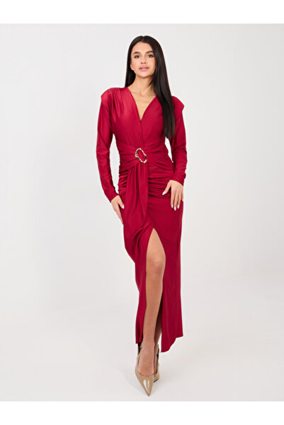 Italy Moda Women's Dress, ITALY MODA, Polyester, Pencil dress, Red, model IT-...